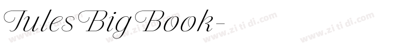 Jules Big Book字体转换